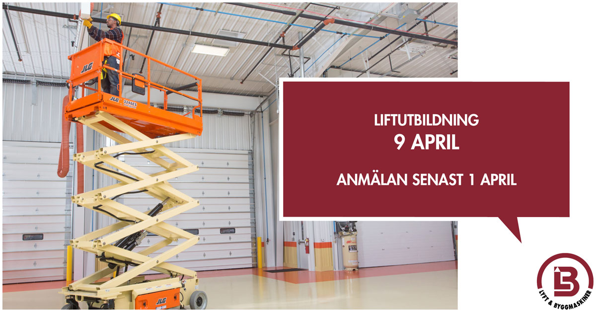 Liftutbildning 9 april 2019